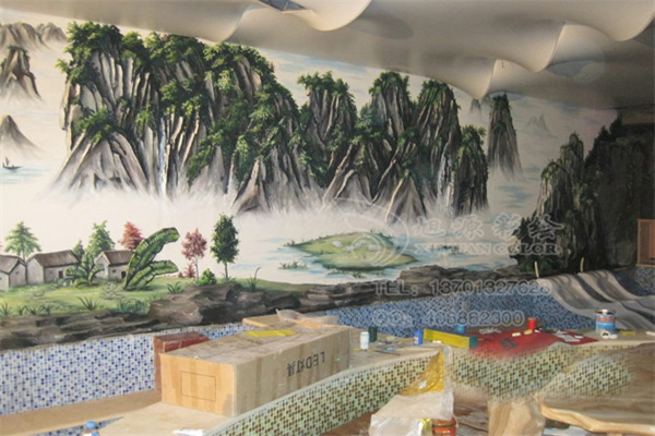 酒店壁畫(huà)墻繪